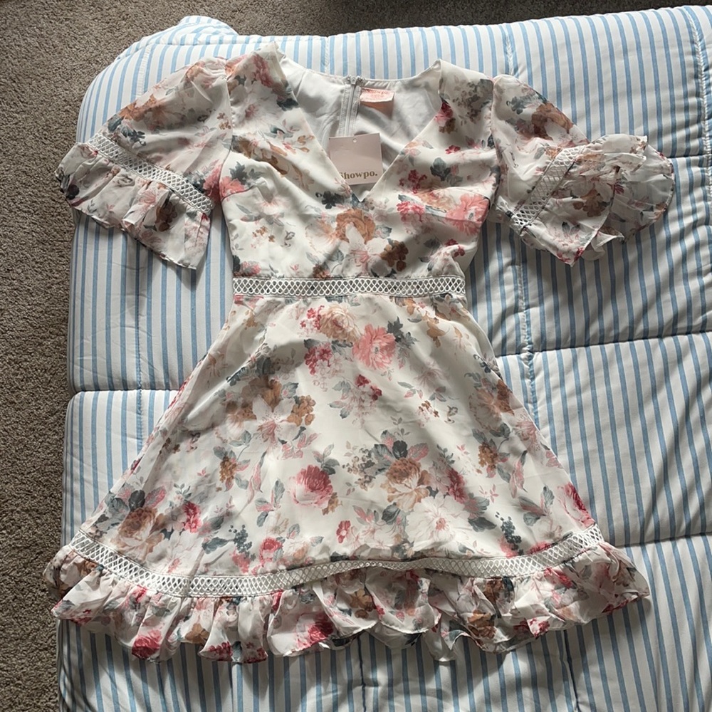 White Floral Dress